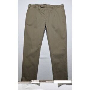 Doppelganger Slim Chino Trousers Beige EU Size 56 98% Cotton Concealed Button